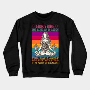 Libra Girl Facts Libra Girl Astrology Sign Crewneck Sweatshirt